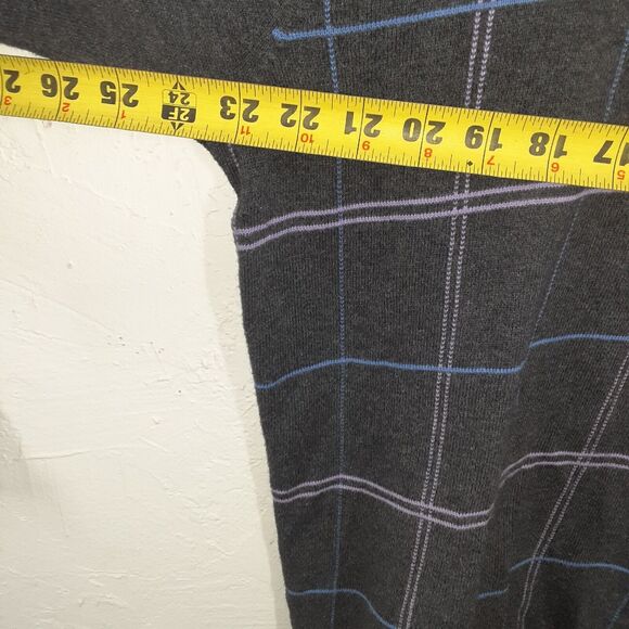 Alan Flusser Sweater Mens L Large Gray Half Zip Pullover Preppy - Picture 5 of 6